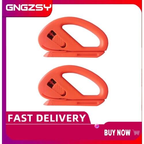 2pcs Car Sticker Vinyl Film Safty Snitty Cutter Carbon Fiber Paper Leather Cutting for Car Vinyl Wrapping Advertising Tools 2E11