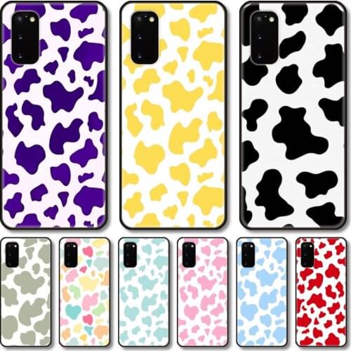 Cute cows Phone Case For Samsung Galaxy Note S 21 20 10 9 8 E Lite FE UW Ultra 5G PRO Black Shell Cover
