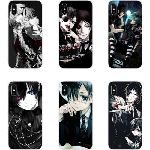 For Samsung Galaxy J1 J2 J3 J4 J5 J6 J7 J8 Plus 2018 Prime 2015 2016 2017 Japanese Anime Black Butler Kuroshitsuji TPU Cover Bag
