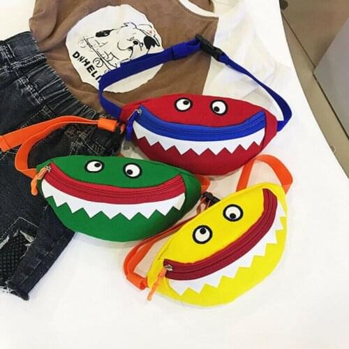 Kid Baby Waist Bags For Girls Boys Cartoon Shark Casual Bags For Kidergarten Girls Boys Fanny Bag Chest Girls Money Bag Handbags