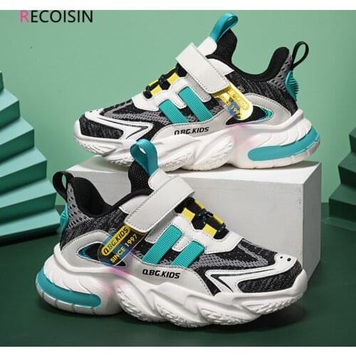 RECOISIN High Quality Brand Children Casual Shoes Breathable Mesh Sneaksers Boys Shoes Fashion Comfortable Kids Shoes For Girls