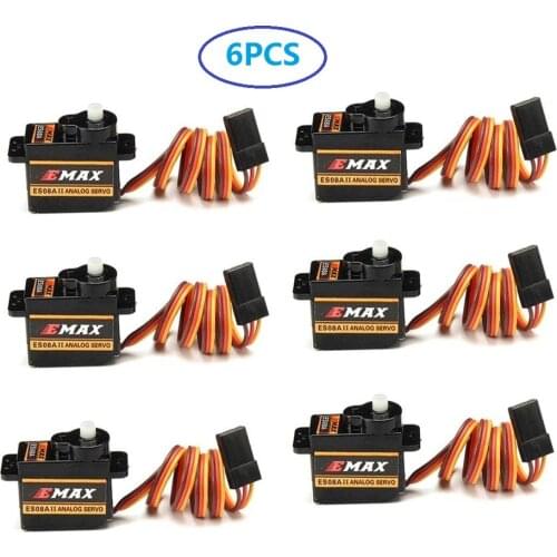 Emax ES08A II Mini Plastic Gear Analog Servo 8.5g 1.8kg/sec for RC Models Airplane