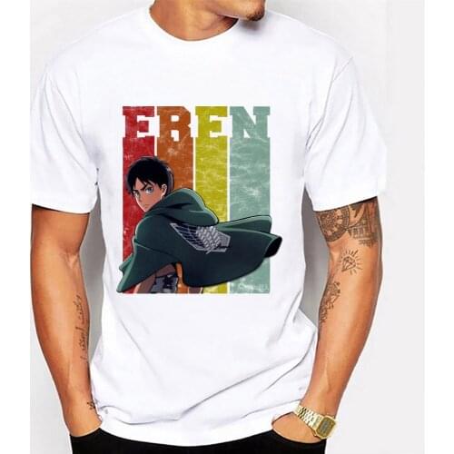 Japanese Anime Attack On Titan T Shirts Wing Of Freedom Tshirts T Shirt Men Summer T-Shirts Round Neck Tops Short Sleeve Tees