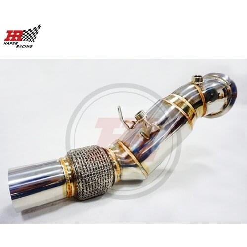 HP RACING 3.5'' Stainless Steel Catless Turbo Downpipe For B48 Engine F30 F31 F34 320i 330e 430i 530i 2.0L 2016