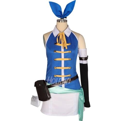 Fairy Tail 4th Lucy Heartfilia Dress Cosplay Costume Full Suit lolita sailor dress School girls uniform outfit custom