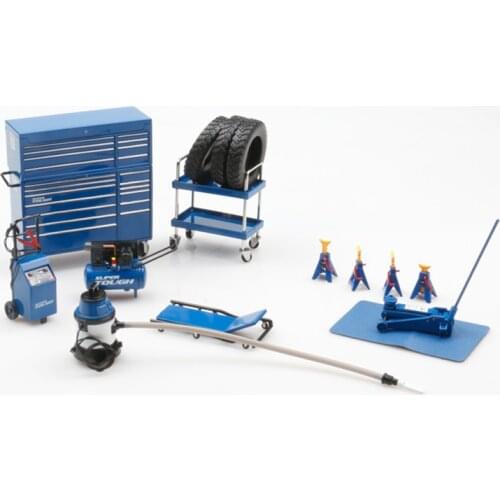 Diecast 1/18 Original Car Model Garage Repair Tool Scene Simulation Alloy Collection Display Gift Boy Toy Brand New