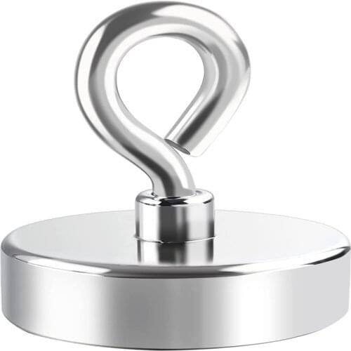 Hot Super Strong Neodymium Magnet Pot Fishing Salvage Magnets Neodymium Round Powerful Magnetic Hook Sea Fishing Magnet Searcher