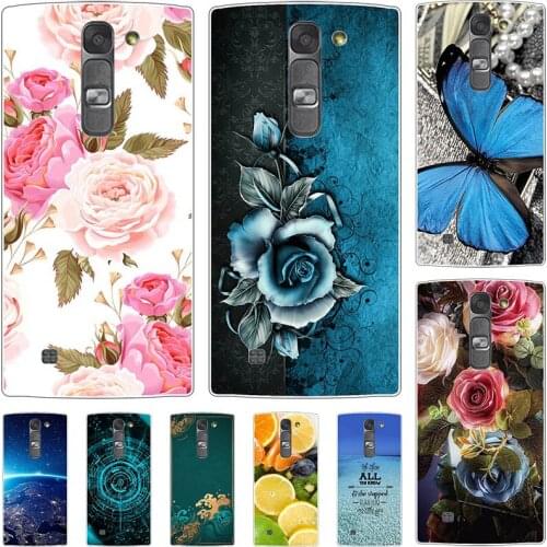 Fashion Flower Case For LG Magna C90 G4C G4 Mini H520N H502F H500F 5.0" Cover Soft Silicone Cat Printing Capa Back Coque