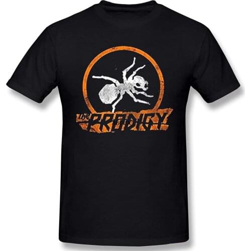 SlenTee Men Mens Official The Prodigy Orange Ant T-Shirt R.I.P Keith Flint Firestarter Casual T Shirts Black 6XL