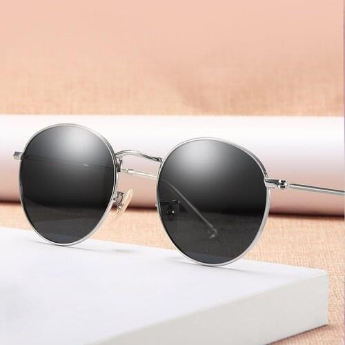 2020 Retro Fashion Round Unisex Sun Glasses Polarized Coating UV400 Sunglasses male Eyewear For Men Women 3448