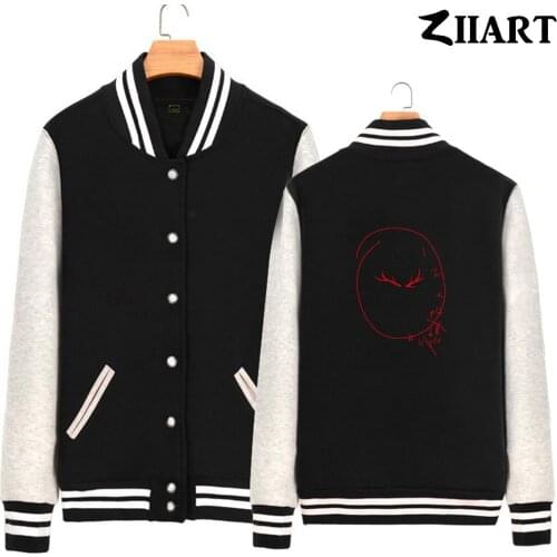 Deer antlers Hannibal Lector wall Clock Couple Clothes Man Boys Full Zip Autumn Winter Fleece Baseball jackets ZIIART
