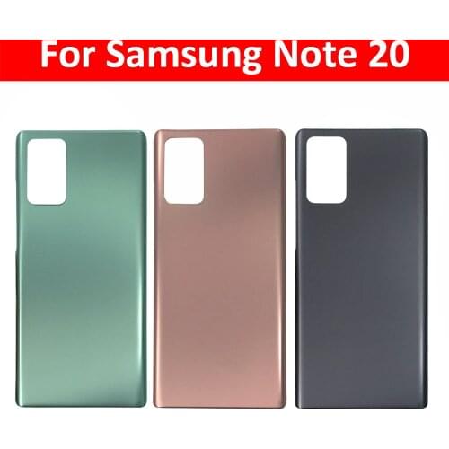 Original Back Battery Cover Door With Sticker Adhesive Glue Replacement Parts For Samsung Galaxy Note 20