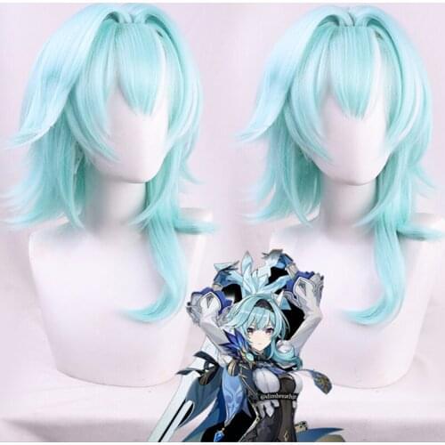 Anime Game Genshin Impact COSPLAY EULA Wig, Simulation Hair, Making Realistic, Modeling To Restore Game Characters