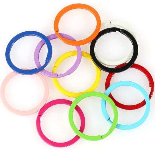 10/20pcs/lot 20x30mm Jump Rings Split Rings Key Chains Connectors For Diy Jewelry Finding Making Accessories Wholesale Supplies