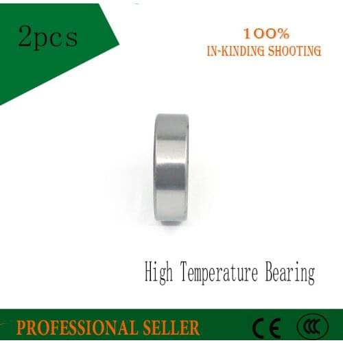 2pcs 6902 High Temperature Bearing 500 Degrees Celsius 15x28x7mm Thin Section Bearings TH6902 Full Ball Bearing TB6902