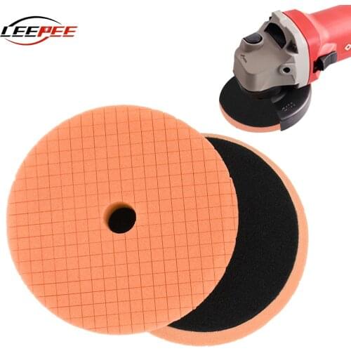 LEEPEE Car Accessories Universal Polish Buffing Pad Waxing Sponge Abrasive Disc Sponge Foam Pads Auto Polishing Kit 6 Inch 5PCS