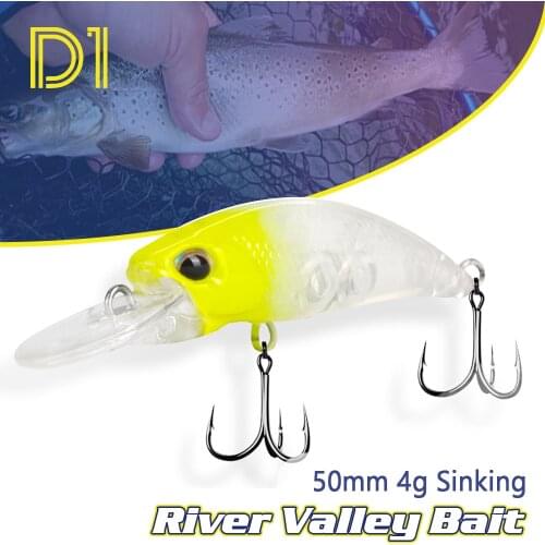 D1Bait Fishing Goods sinking minnow Spear-Head Ryuki 50mm 4g fishing lure 2020 Wobbler Trout pike bass fish tackle