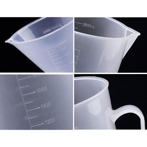 Clear Plastic Graduated Measuring Cup for Baking Beaker Liquid Measure JugCup