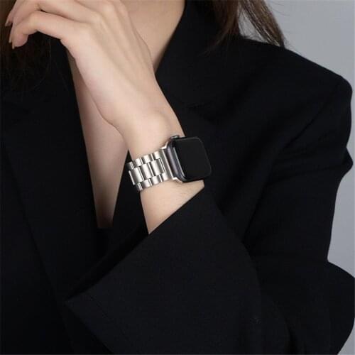 Metal Band for Apple Watch 6 SE Bands 44mm 40mm 42mm 38mm Stainless Steel Bracelet Wristband for iWatch Series 5/4/3/2/1 Strap