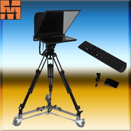 19 Inch Lowest price professional popular broadcast studio announcer camera teleprompter for TV ,Church ,School