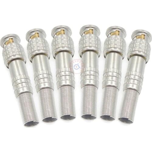 US BNC Q9 Male Solderless Connector Plug Adapter for CCTV Camera Copper Core Accessories Surveillance Kit System
