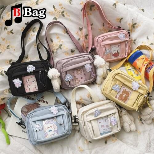 Women summer new Korean cute shoulder bag creative transparent card girl student messenger bag Crossbody Bag