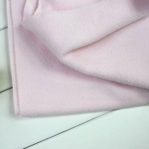 Light Pink Polyester Polar Fleece Fabric anti-pilling one-side Fleece Fabric Handmade Fabric By The Yard Free shipping
