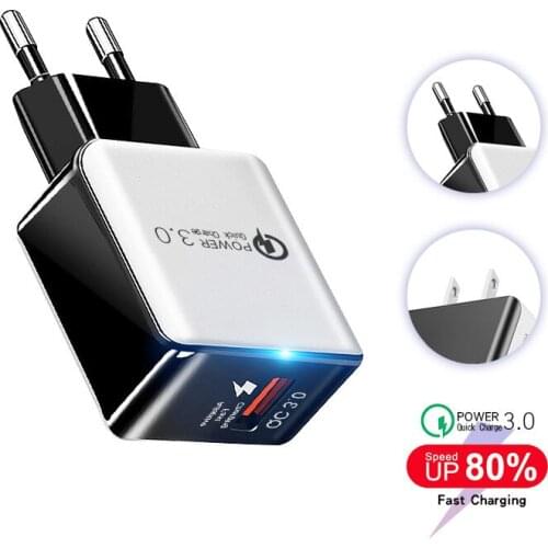 Universal 20W UBS Charger QC 3.0 Fast Phone Travel Charge Adapter For iPhone 12 11 AirPods iPad Huawei Xiaomi Samsung EU Plug