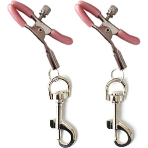Nipple Clamps Chain Nipple Clips Metal Bondage Labia Slave BDSM Women Toys Sex Games Sexual Game