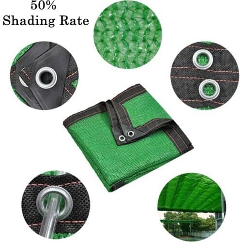 Green Sun Shade Net Balcony Succulent Flower Plant Sun Shelter 50% Shading Rate Anti-UV Swimming Pool Awnings 2/3M Wide