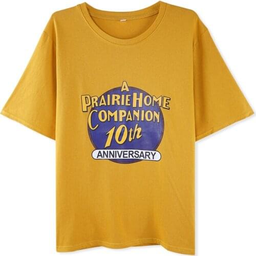 Harajuku Streetwear Womens Summer Short Sleeve T-shirt Female Cotton Tops Letter Print Loose Casual T shirt Tees Shirt 2019