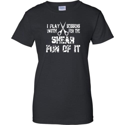 2019 Womens Fashion Mens T-Shirt Womens Black Beauty T-Shirt Hairdresser Hair Stylist Salon Clothing Beauty Womens Tee Shirt