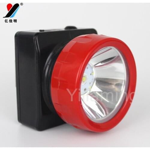 Miner Headlamp 1W 6+1 LED Li-ion Coreless Mining Helmet light Camping lamp Rechargeable Outdoor headlamp Flashlight YJM-4625