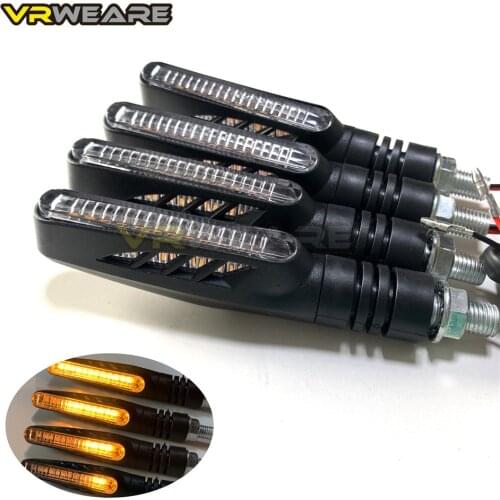 4PCS LED Turn Signals Indicator Motorcycle Flasher Arrow Motorcycle Turn Signals Light Motorcycle Light For Honda Yamaha Kawasak