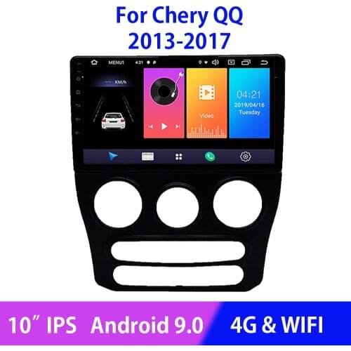 Android 9.0 Car Radio For Chery QQ 2013 2014 2015 2016 2017 No 2Din 2 Din DVD Multimedia Video Player Navigation GPS Bluetooth