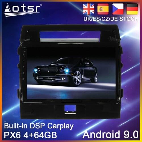 Android 10 PX6 Car radio Player GPS Navigation For Toyota Land Cruiser 11 200 2007-2015 Auto Stereo Multimedia Player Head Unit