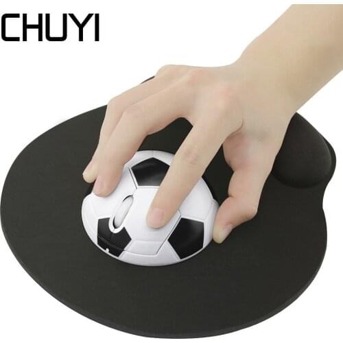 Mini Wireless Mouse 2.4Ghz Optical Computer Mause Football Design 3D Kids Gaming Mice For PC Laptop Desktop Football Player