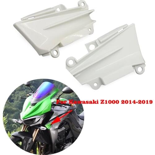 Motorcycle Side Panel Cover Fairing Trim Bodywork Green Black ABS Plastic For Kawasaki Z-1000 Z1000 2014 - 2019