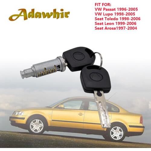Key Lock Cylinder for Volkswagen Passat LUPO SEAT Toledo Leon AROSA Door Lock Repair Kit 3B0837167/168