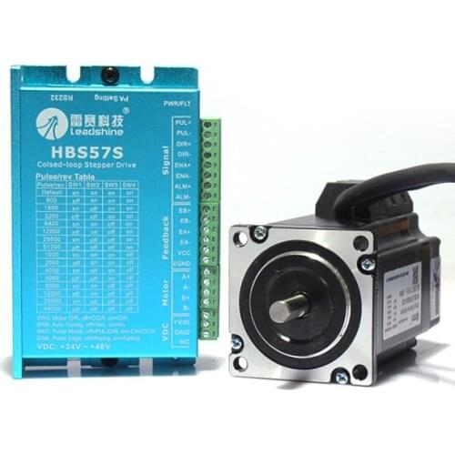 Leadshine HBS57S+57HBM20-1000 2 phase 2N.m closed loop stepper Hybrid motor and driver with 3m encoder cable