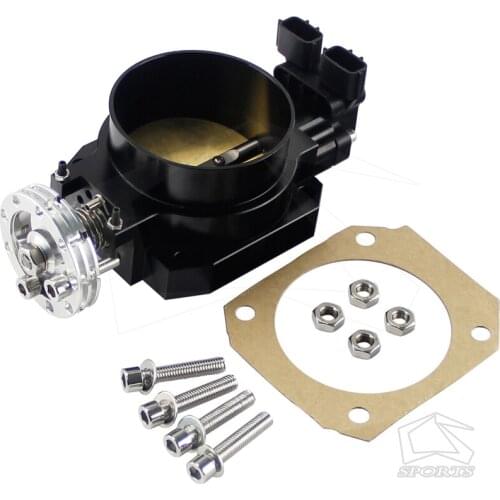 90mm-85mm Q45 Throttle Body +TPS Fit For Nissan Skyline R33 S2 Series 2 RB25DE Black