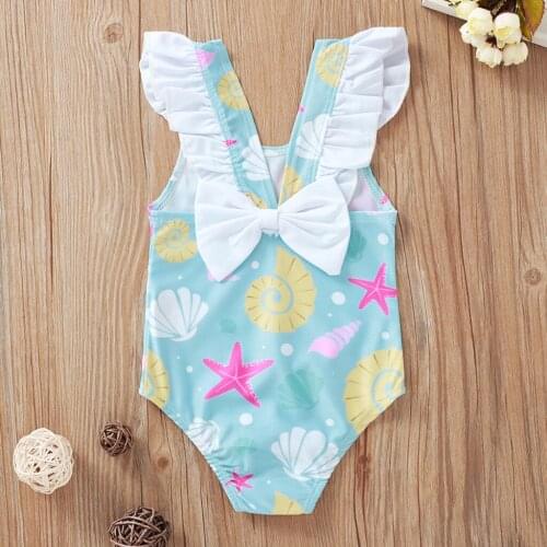 Toddler Kids Baby Girls Flower Bikini Swimwear Swimsuit Bathing Suit Beachwear One Piece Swimsuit One Suit Girl Swimwear Summer