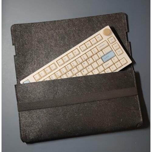 Keydous NJ80 2.4g BT5.0 Type-c Mechanical RGB Keyboard For WIN MacOS Linux Macro Hot Swap PCB Plate Keyboard With Felt Bag