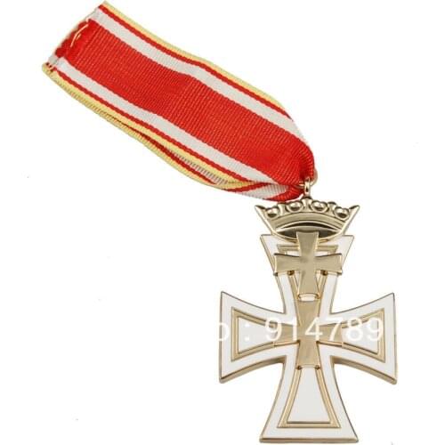 WW2 GERMAN DANZIG CROSS SECOND CLASS METAL BADGE MEDAL
