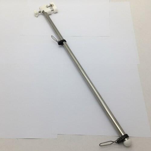 Marine Grade 304 SS 21 "flag Pole + Clip For 7/8" - 1 "Rail Boat RV