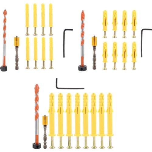 Photo Frame Fixed Punch Drill Bit Set Woodworking Tools with Limit Ring Tile Wall Hole Punch 896B