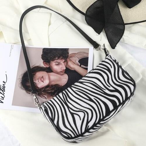 2021 new Womens trendy zebra pattern bag underarm bag chain bag bag shoulder messenger bag fashion Handbags and purse