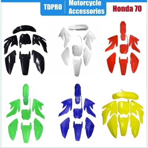 6 Colors Plastic Covers Fairing Kits CRF70 CRF 70 dirt Pit Bike Procket Bike Xmotos Baja DR50 49 50cc 70 90 110 Kayo HK 160