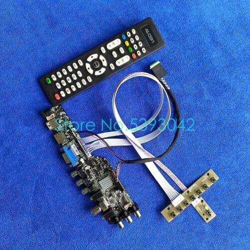 Fit LP156WD1 (TL)(B4)/(TL)(D1)/(TL)(D2)/(TL)(D3)/(TL)(D5) 1600*900 screen DVB-C VGA USB LVDS 40Pin 3663 controller card kit