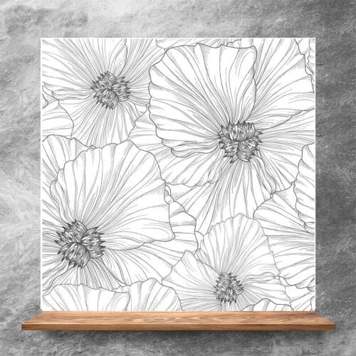 ZhuoAng Large Petals Clear Stamps/Silicone Transparent Seals for DIY scrapbooking photo album Clear Stamps